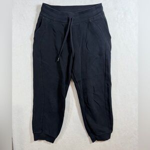 Lululemon Athletica Size 8 Scuba High Rise Sweatpants Black Joggers
